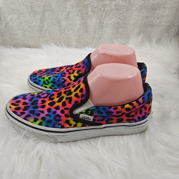 Vans multicolor black & pink Slip-On (Women’s 8 / Men’s 6.5) - Picture 6 of 11